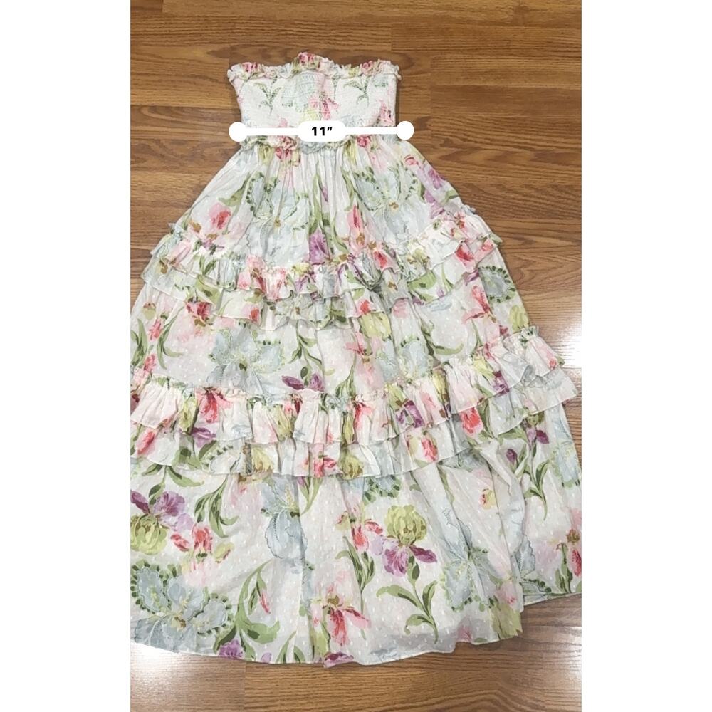 Needle & Thread Rose Bluebell Pink Floral Tulle Bandeau Ballerina dress US 4 - Picture 7 of 11
